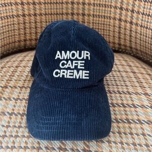 Sezane Navy Corduroy Cap